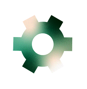 green gear icon