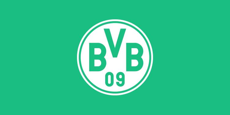 Borussia Dortmund logo on green background