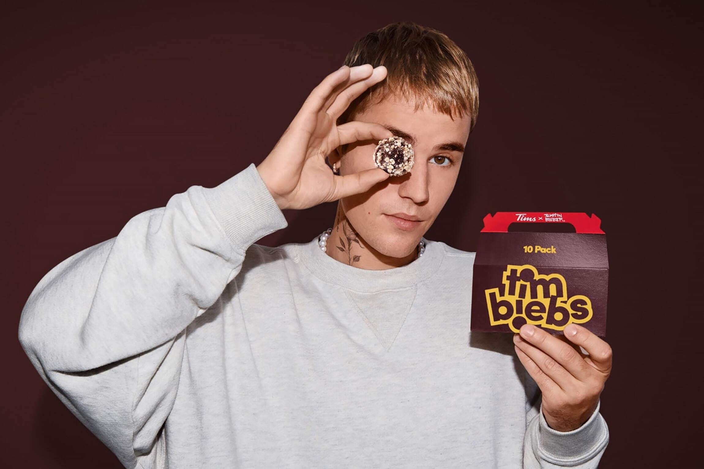 Justin Bieber Tim Horton's Donut Drops