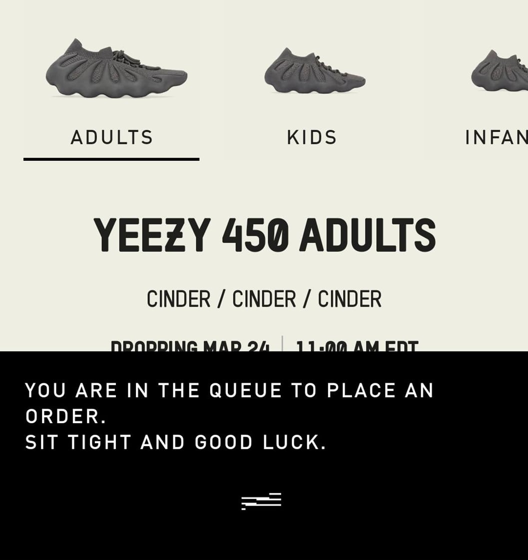 How long does the yeezy waiting discount room take