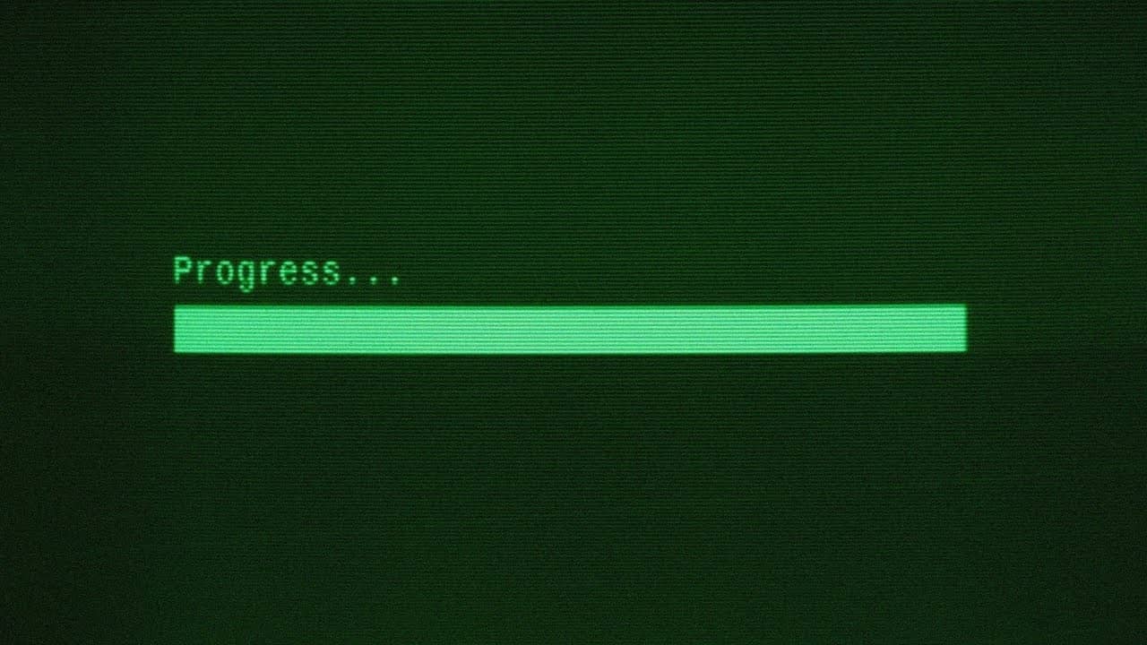 green progress bar
