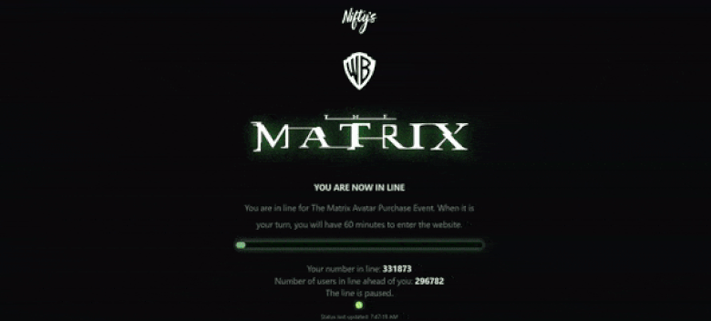 Niftys Matrix NFT drop