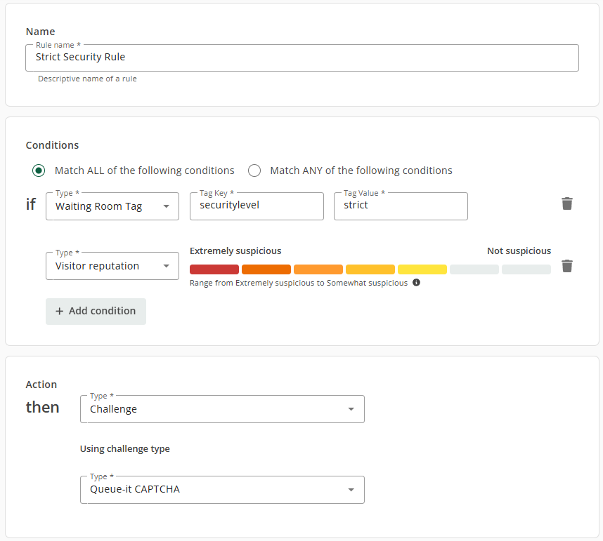 Tag-based condition in Traffic Access Rules