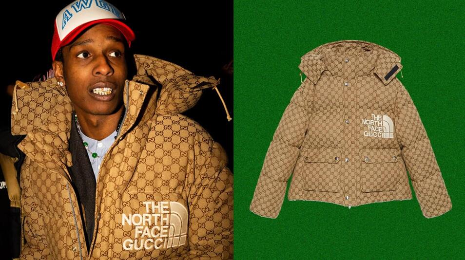 Gucci North Face collaboration ASAP rocky 