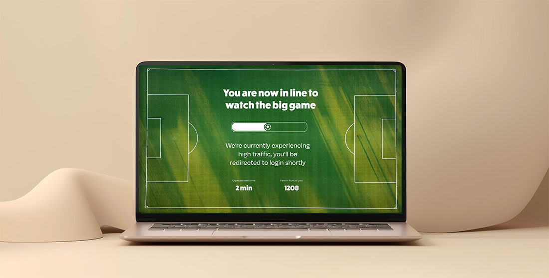 Football waiting room page