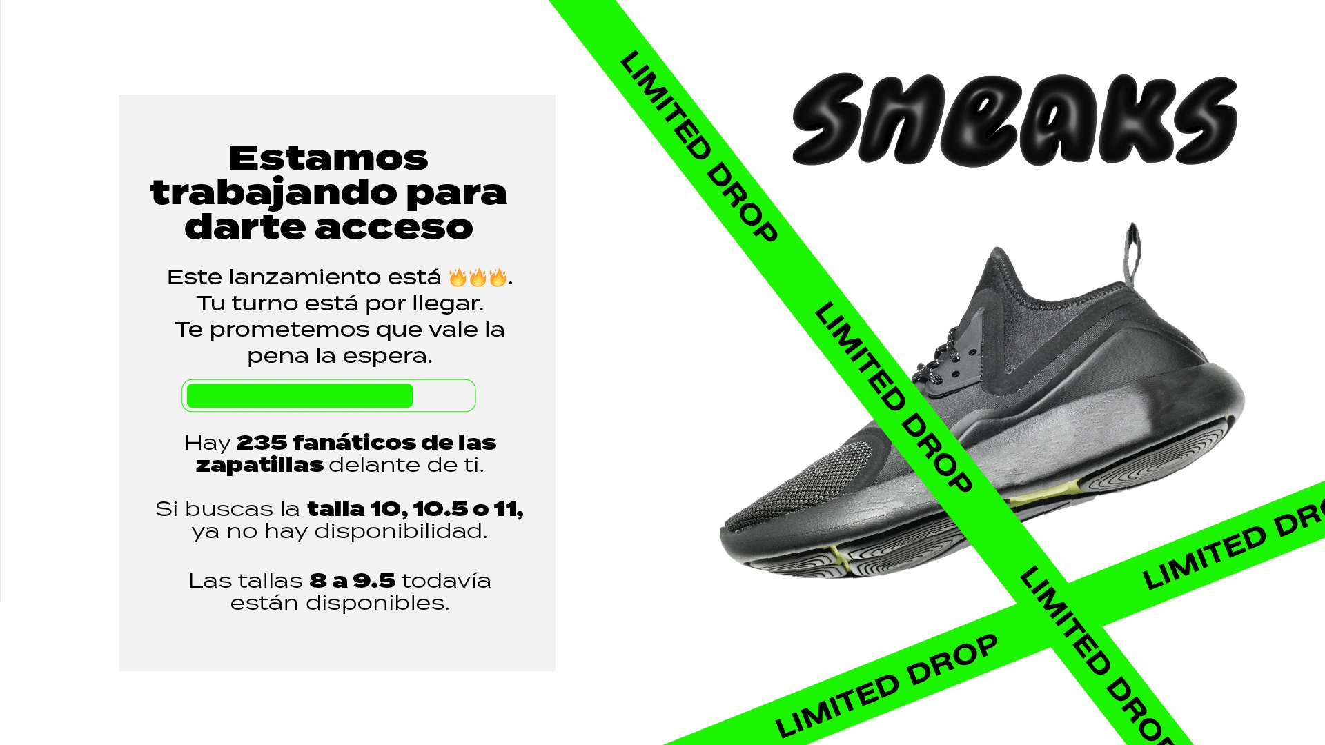 sneaker sale waiting room