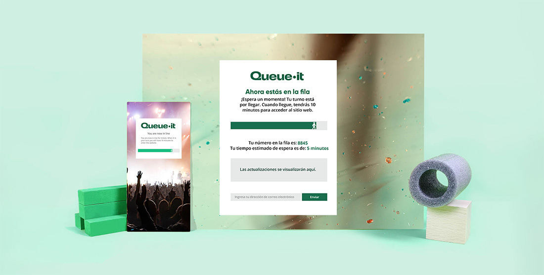 Filas virtuales de Queue-it en diferentes dispositivos
