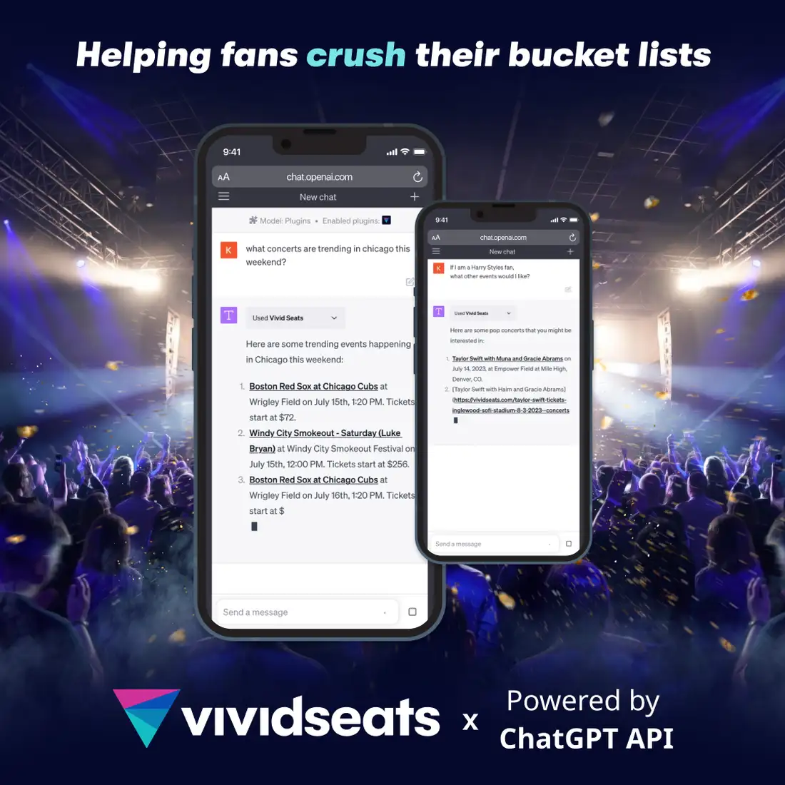 Vivid Seats x ChaptGPT