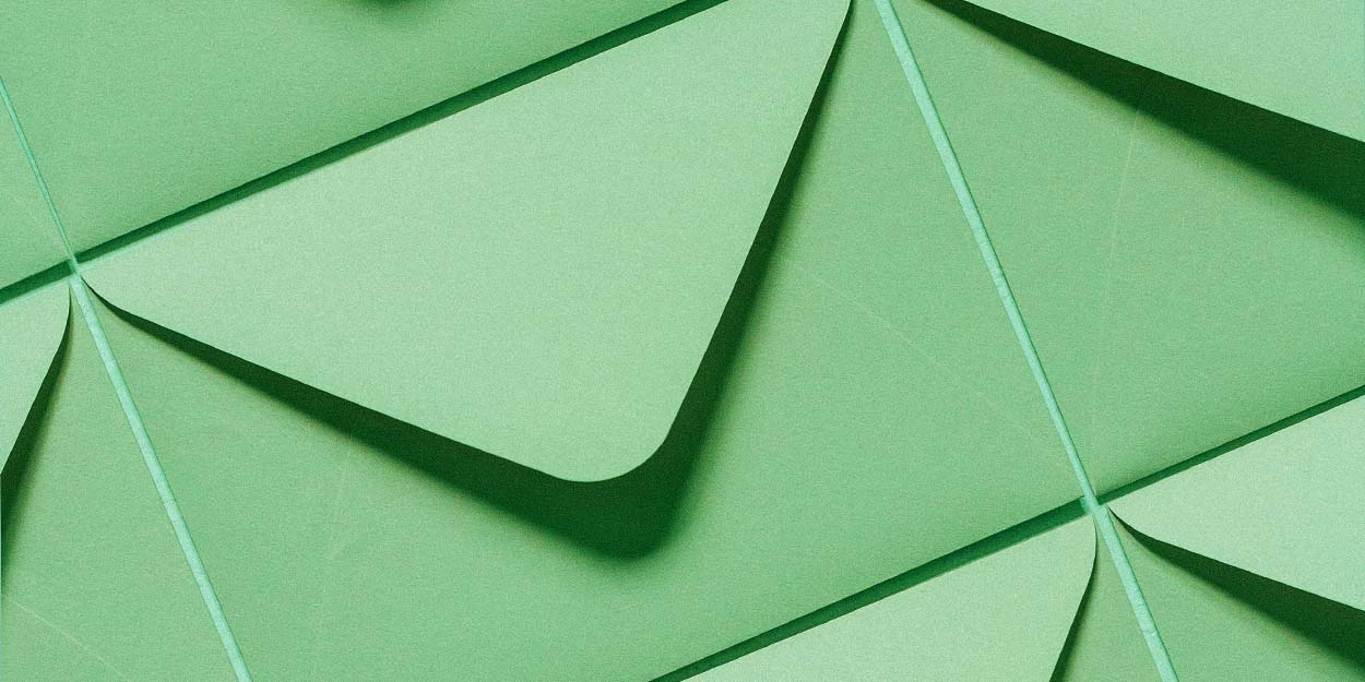 green envelopes
