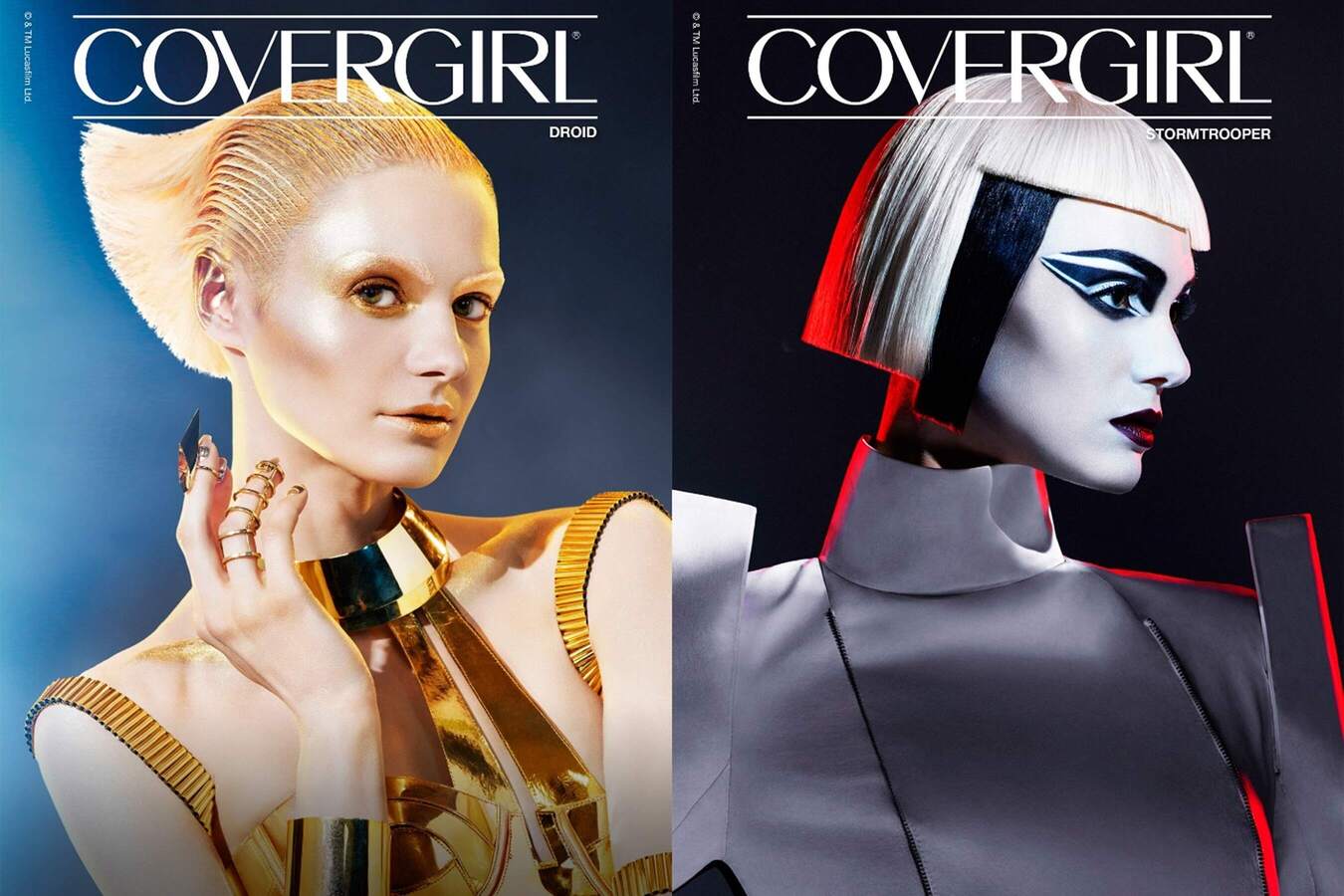 Covergirl Star Wars Collaboration: Light side and dark side makeup