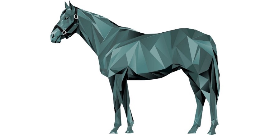 Digital horse ZED Racing horse