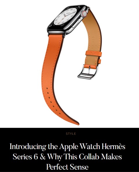 Hermes x Apple watch product launch
