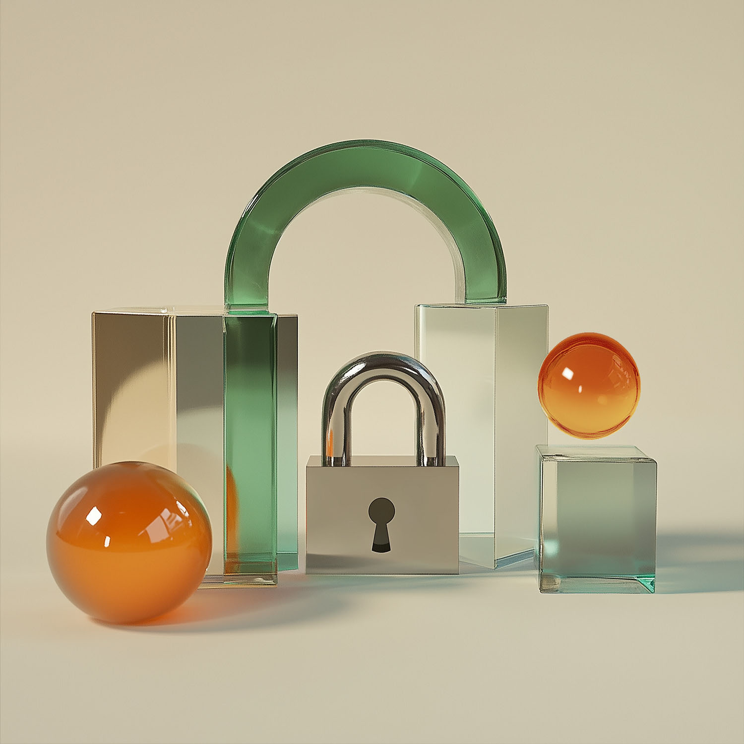 abstract padlocks