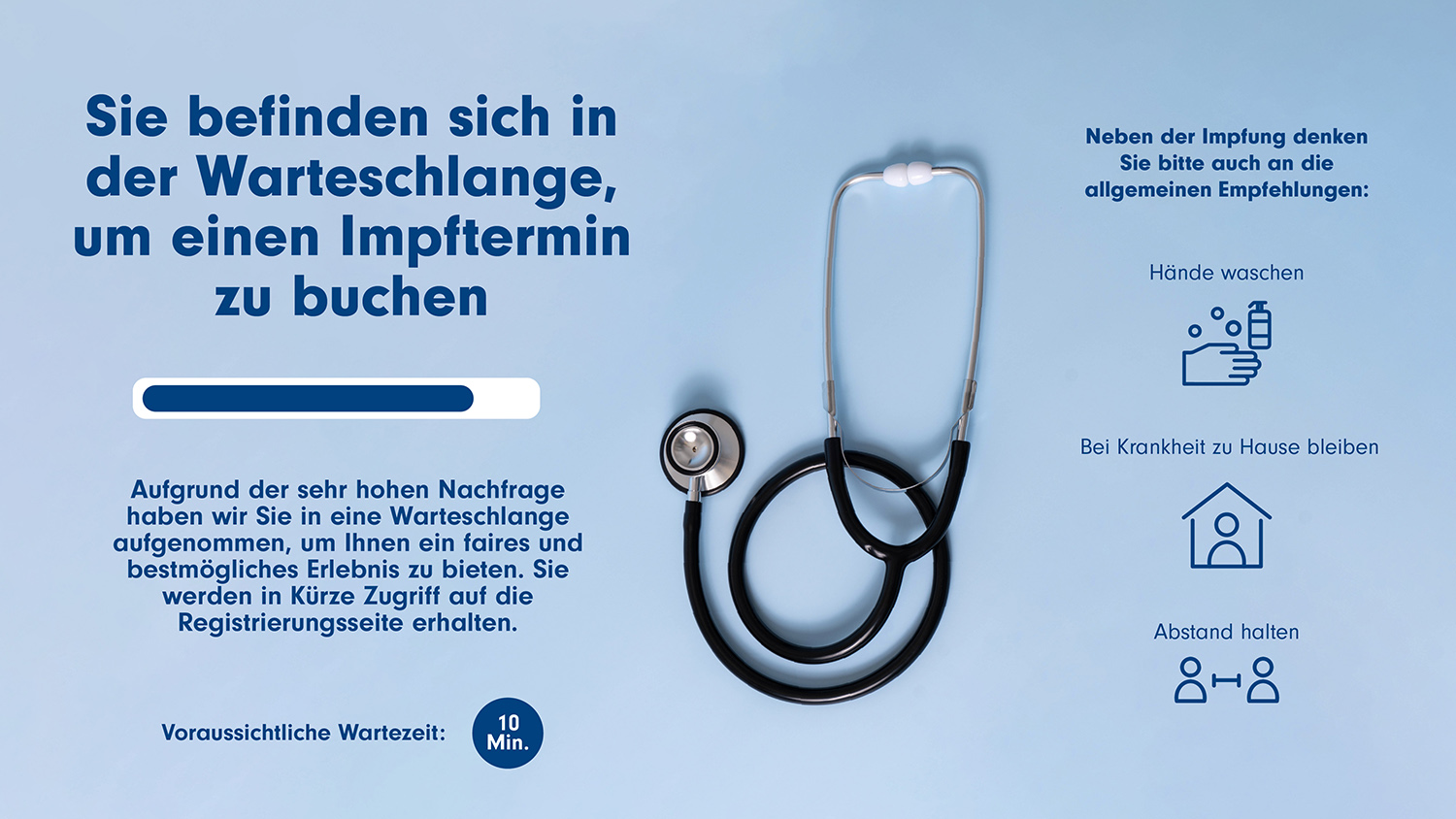 vaccine registrations queue example