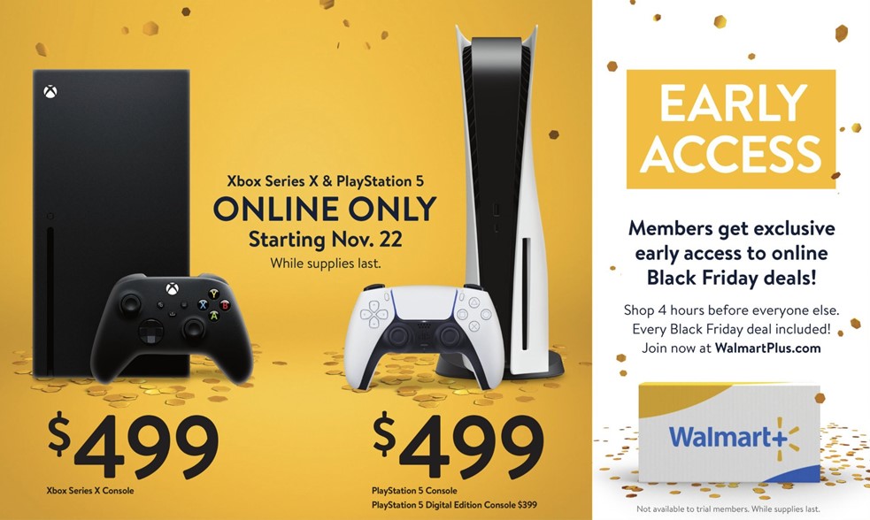 Early access to Black Friday sale with Walmart Plus