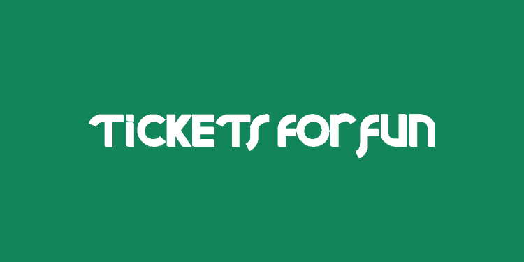 Tickets for Fun logo on green background