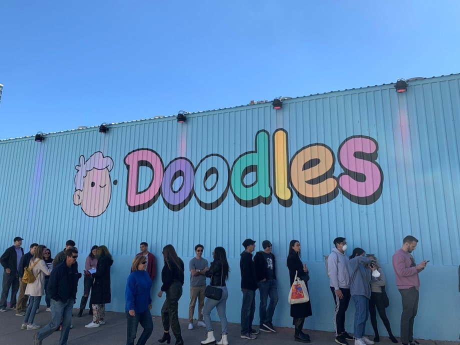 Doodles NFT experience at South by South West