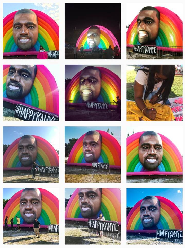 Happy Kanye user-generated content from festival
