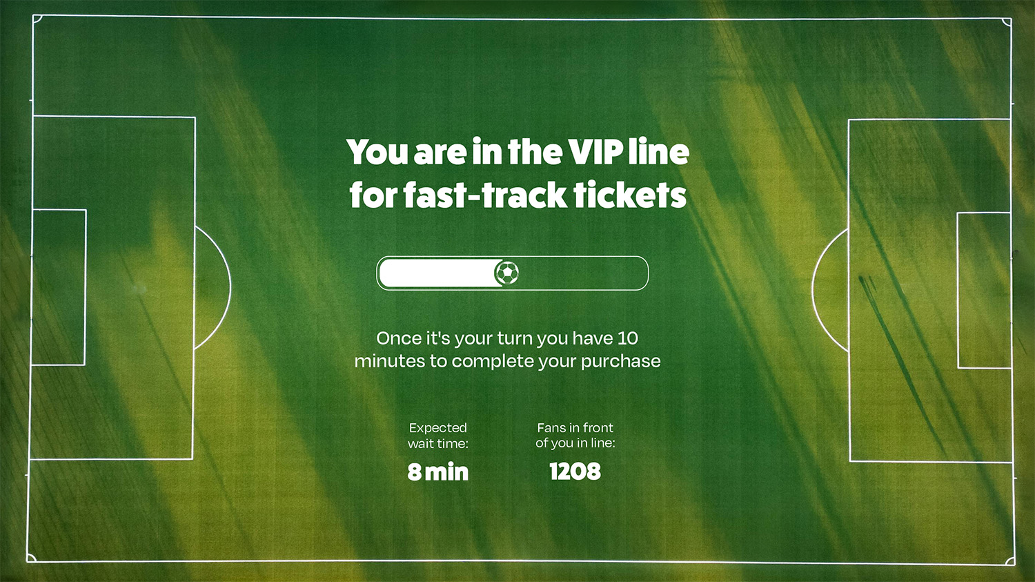 Ticket onsale use case queue page