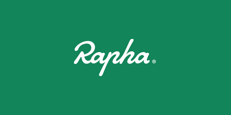 Rapha logo on green background