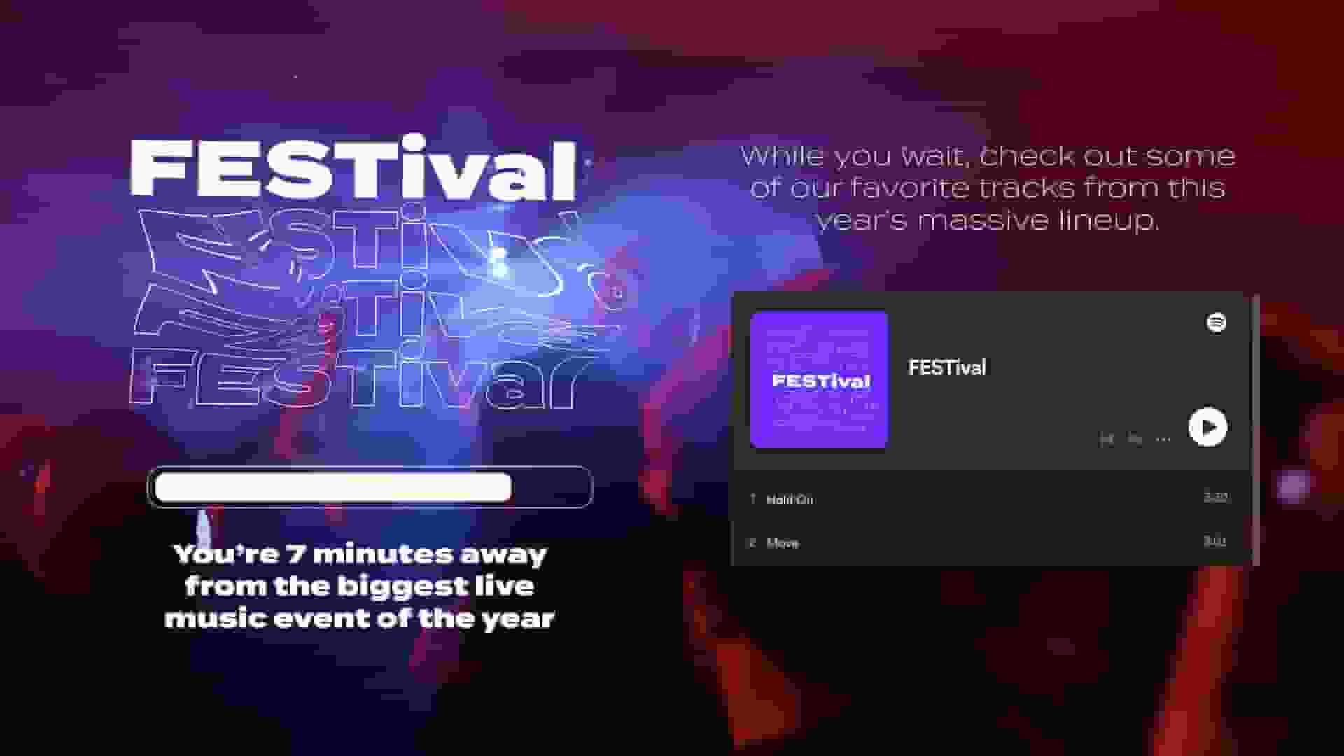 Festival ticket queue page