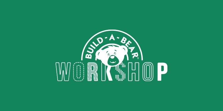 build-a-bear logo on green background