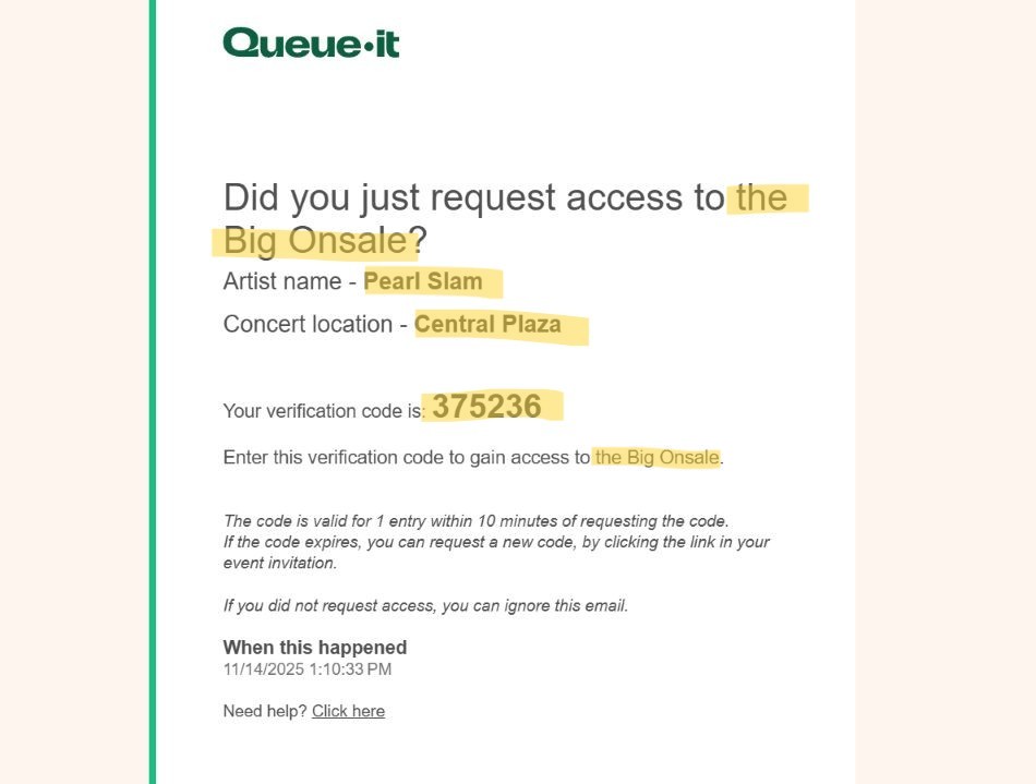 Invite-only verification email with dynamic content