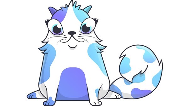 Cartoon virtual kitten, Cryptokitty