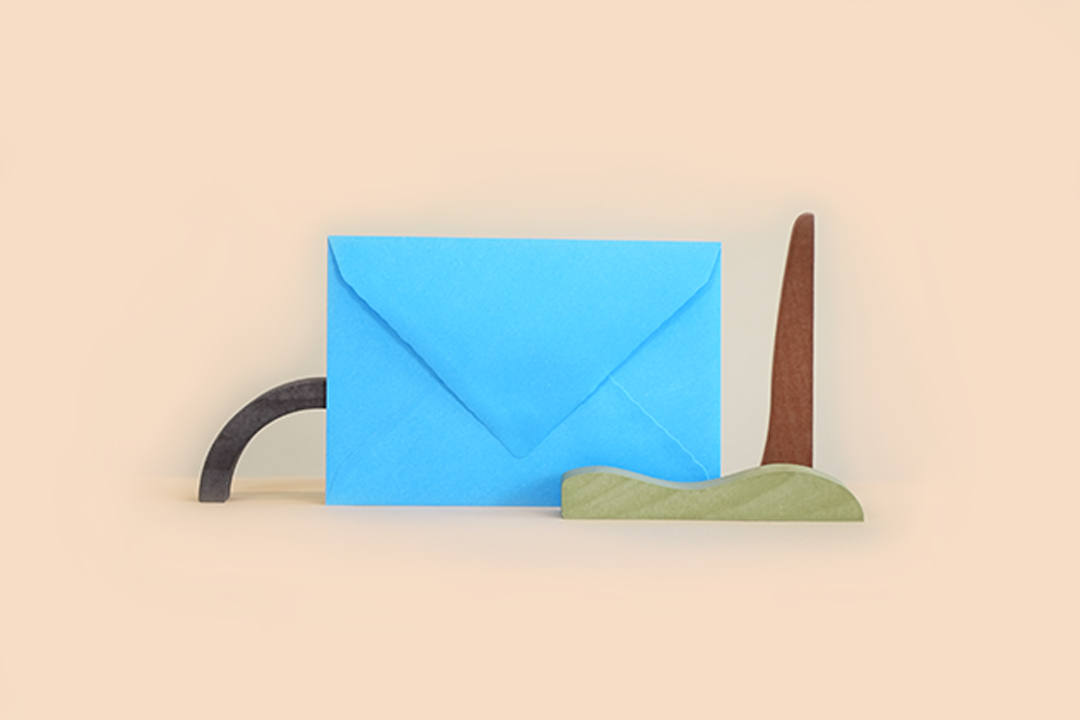 blue envelope