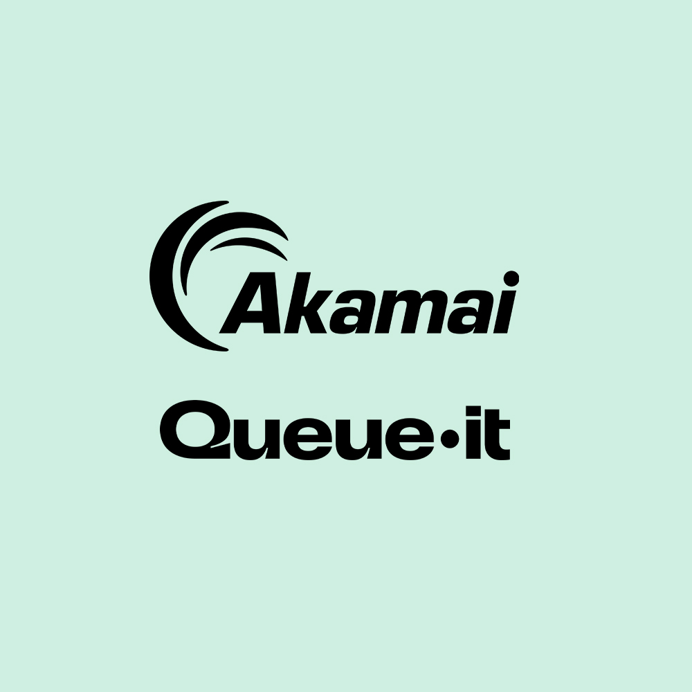 Akamai & Queue-it logos