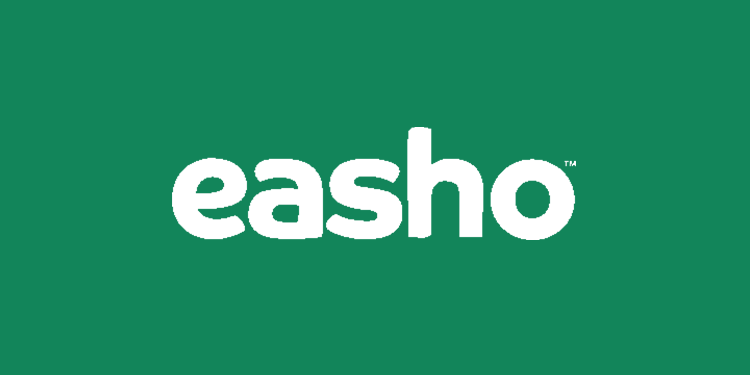 Easho logo on green background