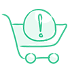 Overloaded shopping cart