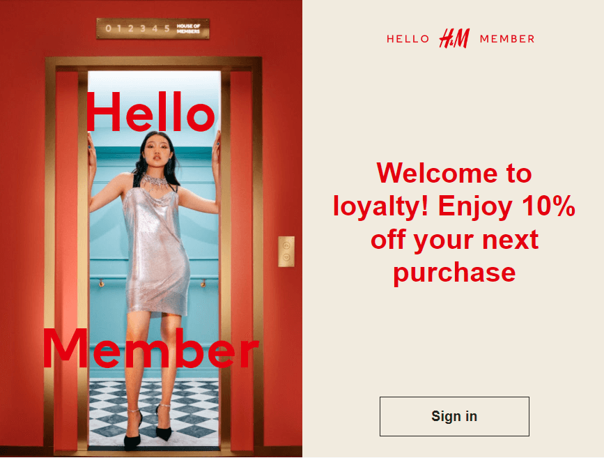H&M Membership promotional image