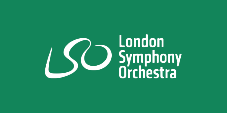 London Symphony Orchestra logo on green background